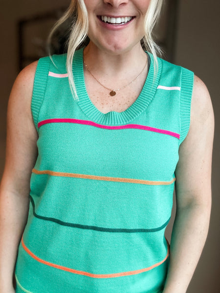 PREORDER Sorrento Stripe Sweater Tank