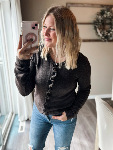 Riva Ruffle Cardigan