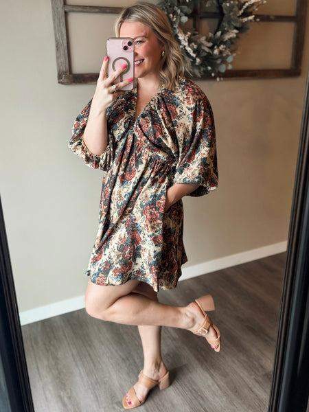 Arlette Vintage Floral Dress