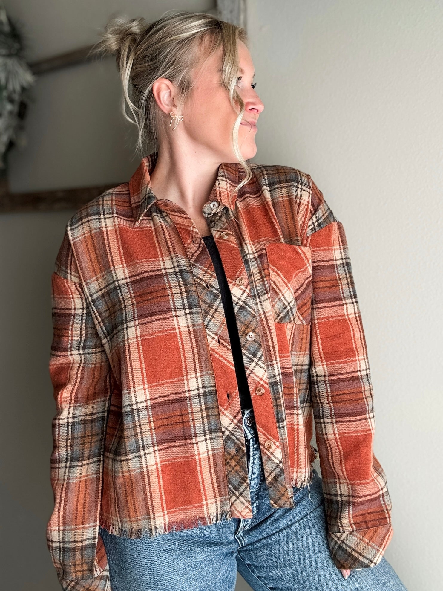 Rilynn Plaid Button Up
