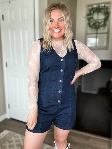 Bluebird Denim Romper