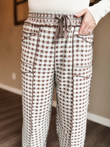 Noa Knit Utility Pant - Mocha