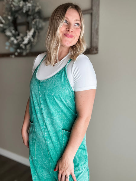 Joanna Washed Jumper - Green