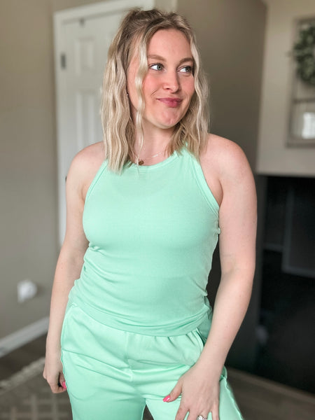 PREORDER Solenne Ribbed Tank & Pant Set