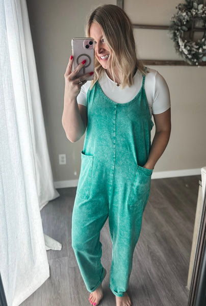 Joanna Washed Jumper - Green