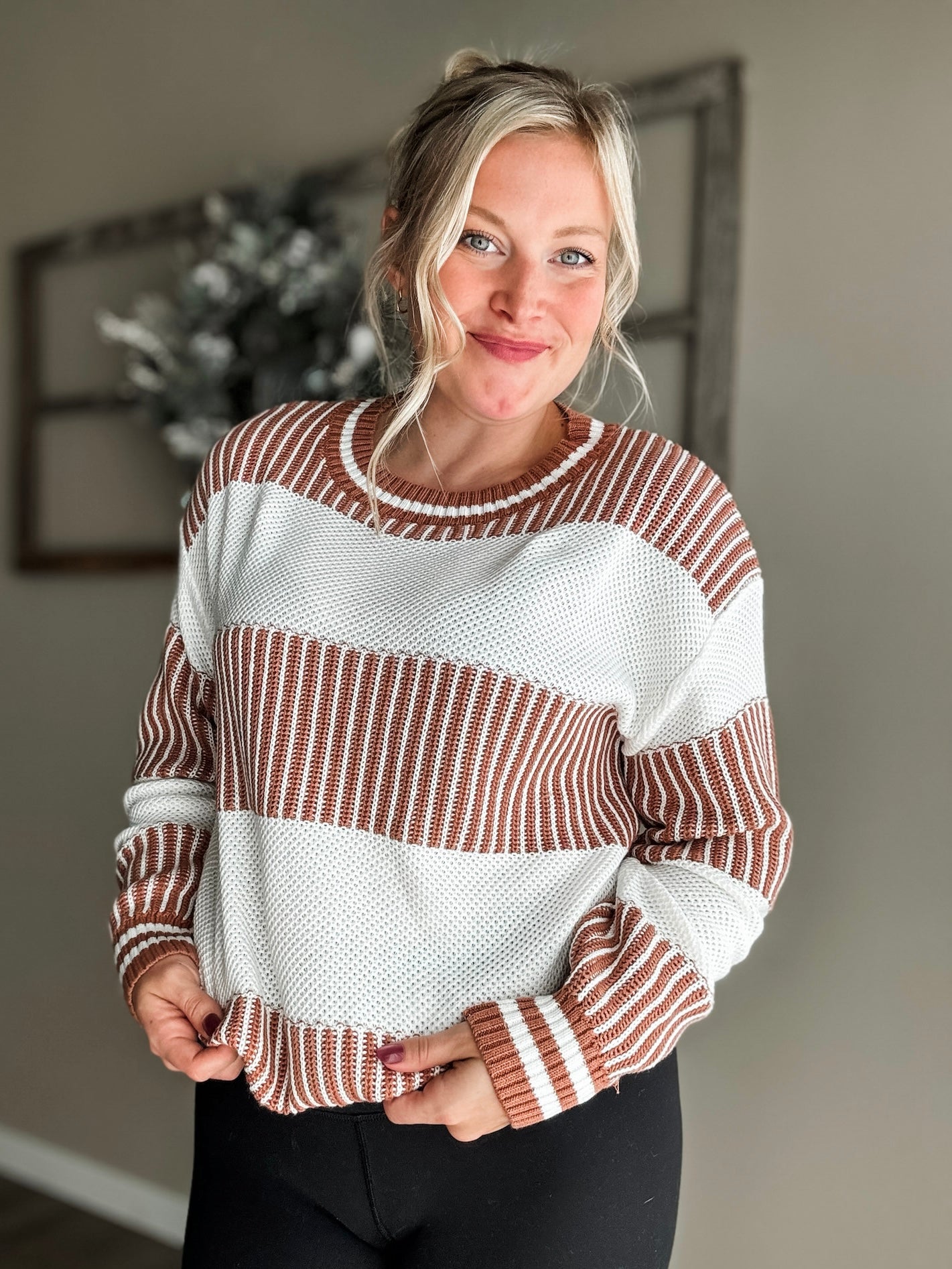Clarke Two Tone Stripe Sweater