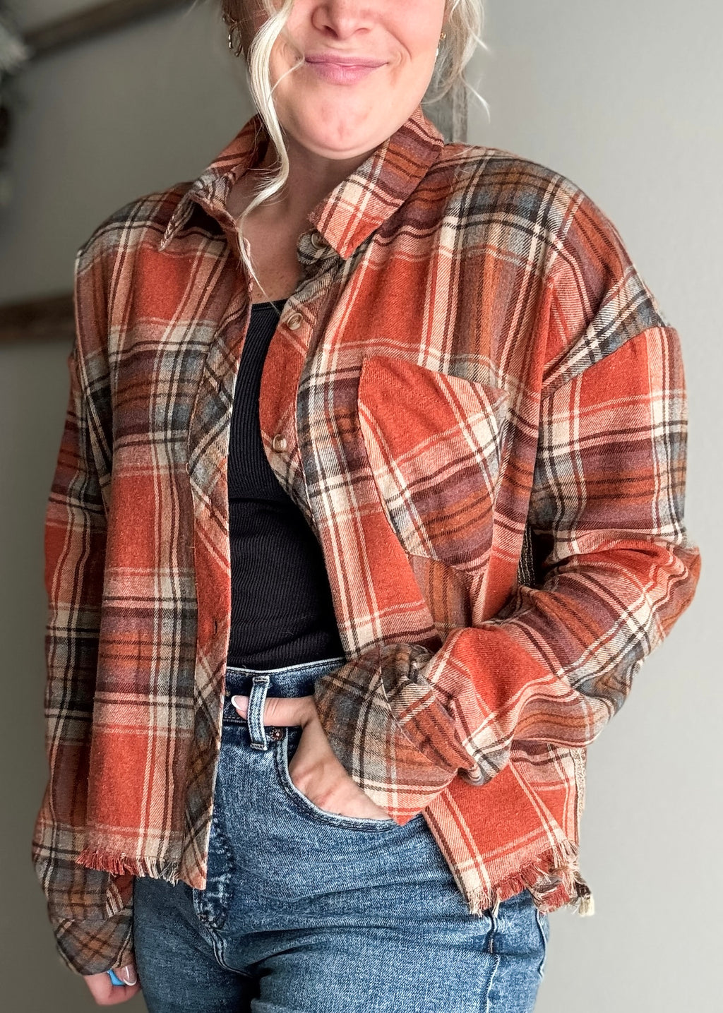 Rilynn Plaid Button Up