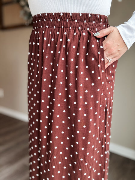 PREORDER Lovett Polka Dot Lace Skirt