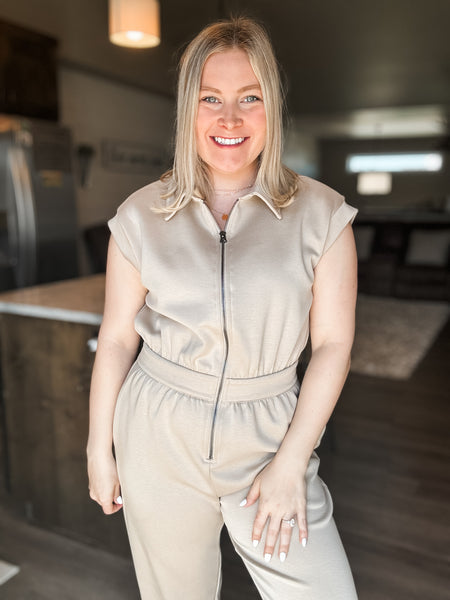 PREORDER Everlee Collared Jumpsuit