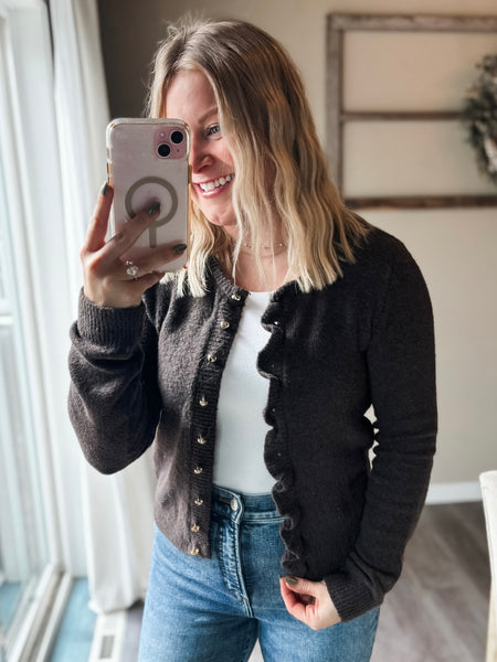 Riva Ruffle Cardigan