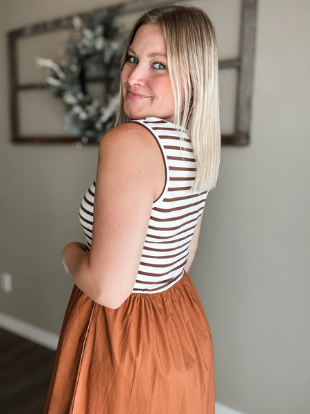 PREORDER Esti Striped Top Dress