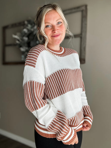 Clarke Two Tone Stripe Sweater
