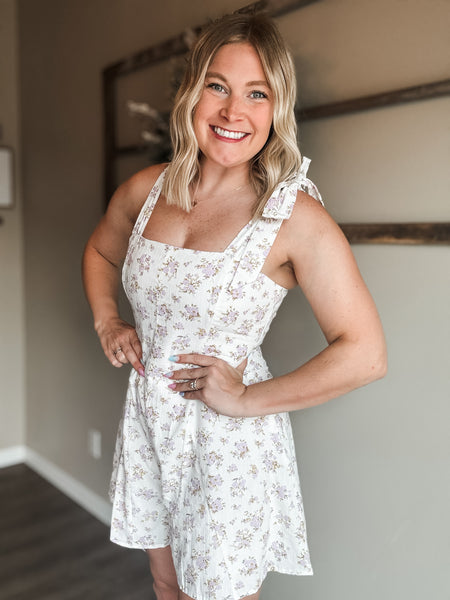 Luella Floral Tie Strap Romper
