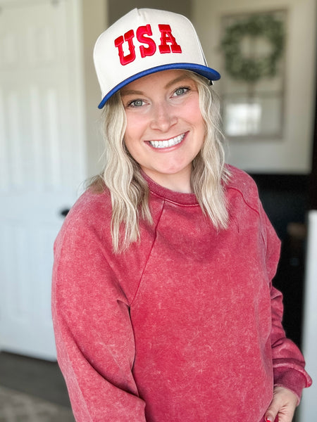 Heartland Mineral Wash Crop Pullover