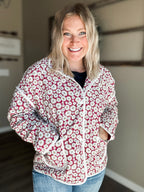 Fiora Floral Quilted Jacket - SIZE MEDIUM