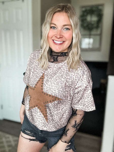 PREORDER Out West Studded Star Tee