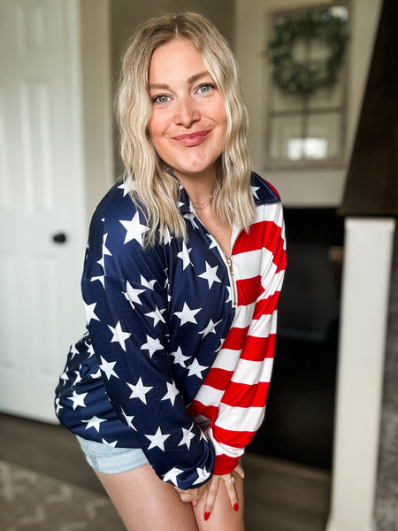 PREORDER United We Stand Quarter Zip Pullover