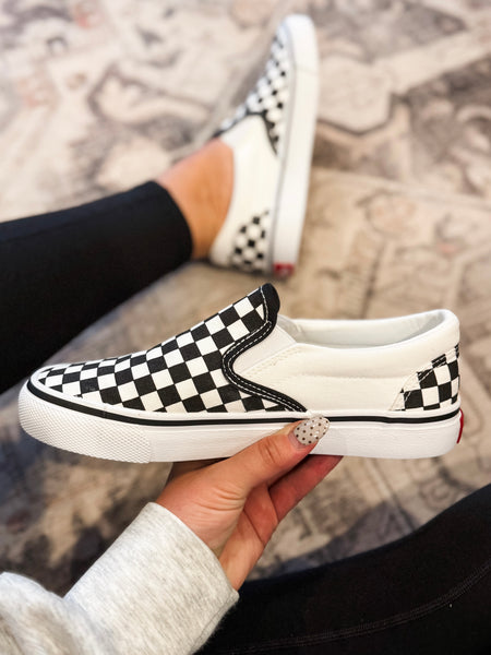 PREORDER Indy Checkered Slip On Sneaker - Adult