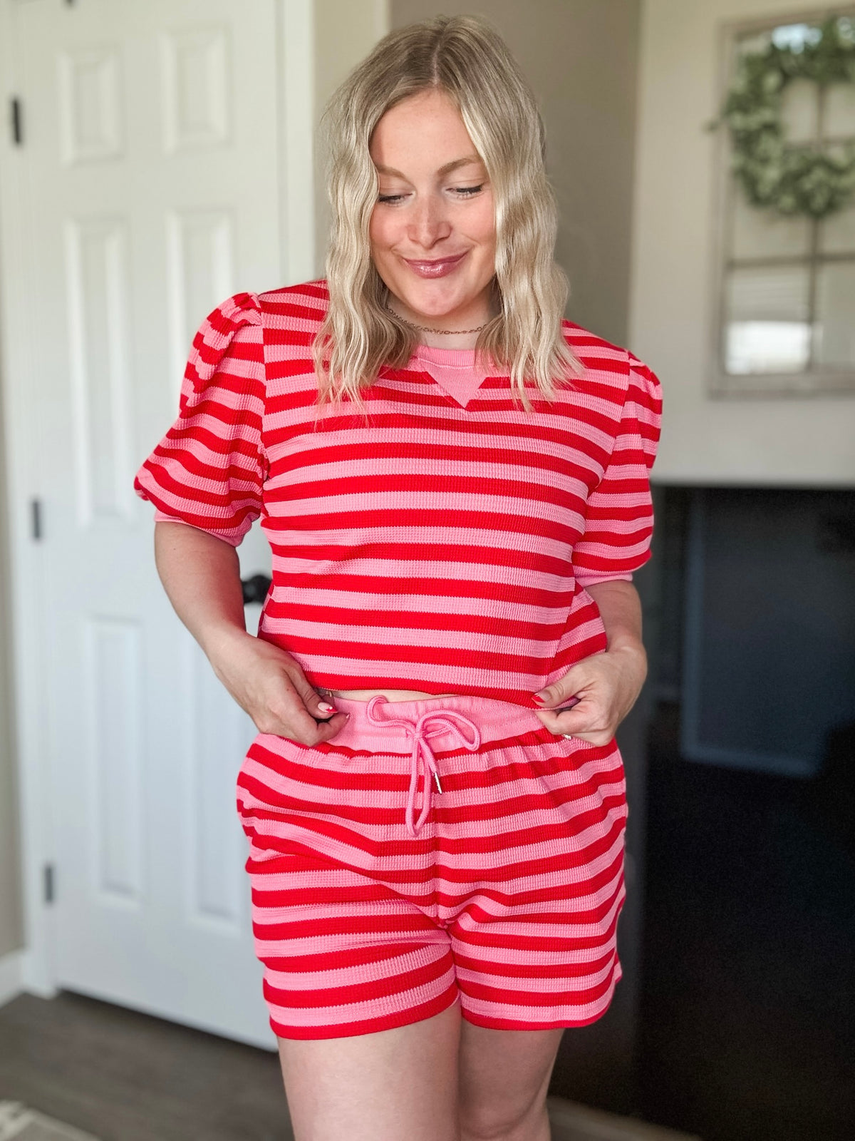 Palm Springs Stripe Lounge Set - SIZE MEDIUM