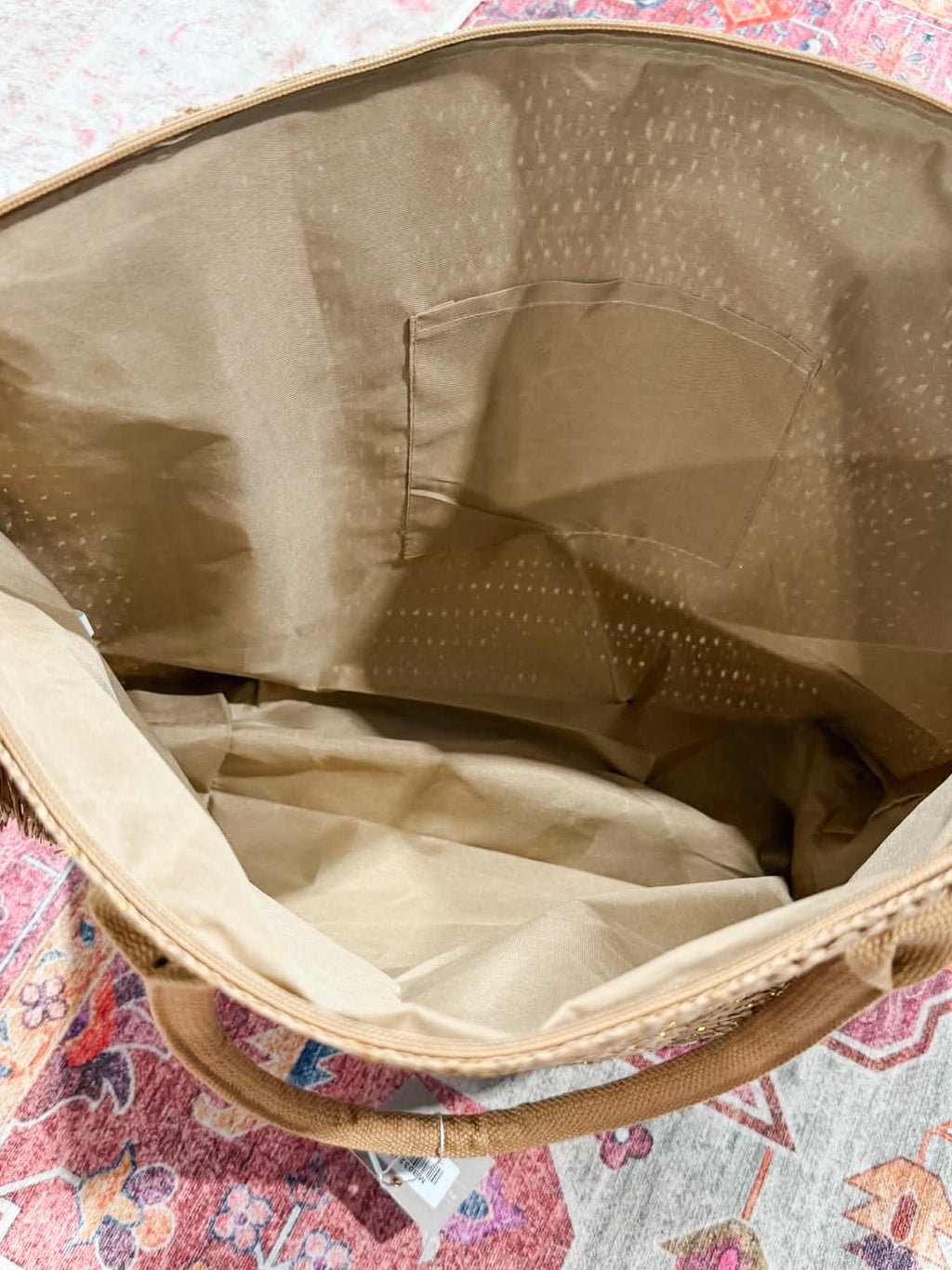 Summer Escape Straw Tote - Tan