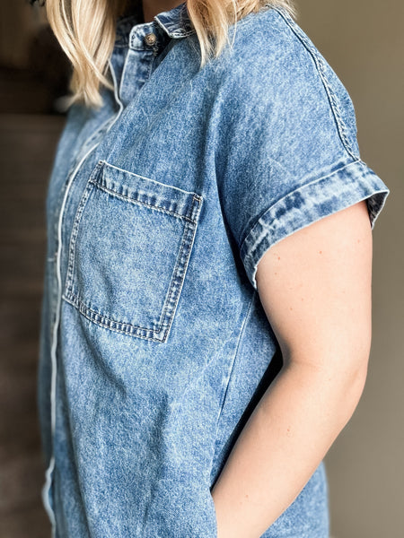 Jolene Denim Shirt Dress