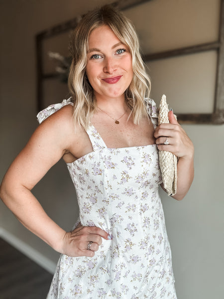 Luella Floral Tie Strap Romper