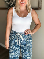 Verbena Floral Barrel Jean - SIZE 6