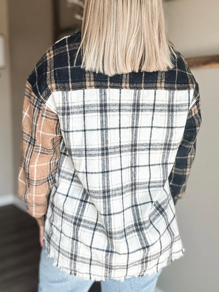 PREORDER Phoebe Mixed Plaid Shacket
