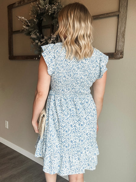 Sereia Smocked Babydoll Dress