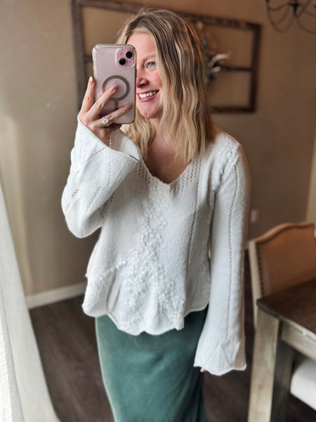 Fia Lace Trim Sweater