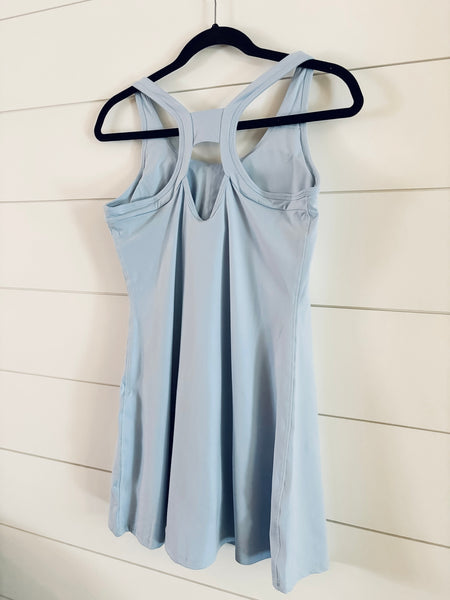 All Star Romper Dress - Pastel Blue