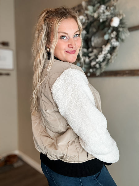 Aero Quilted Bomber Jacket