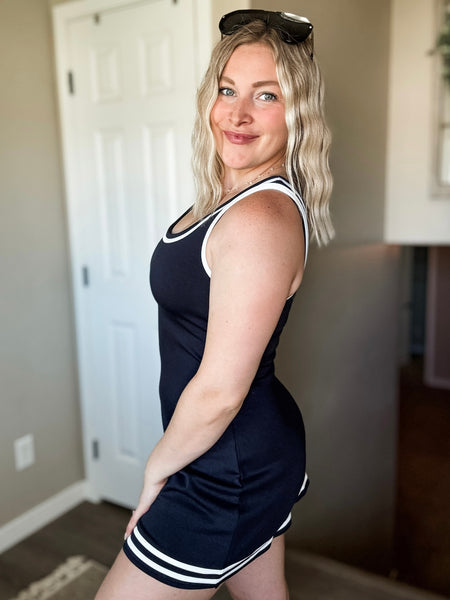 Fairway Social Skort Dress - Navy