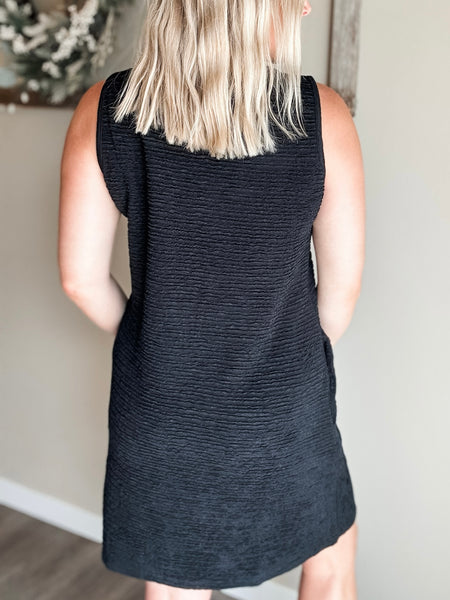 PREORDER Cecilia Textured Sleeveless Dress