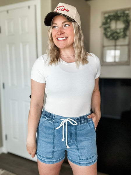PREORDER Rainier Drawstring Denim Shorts