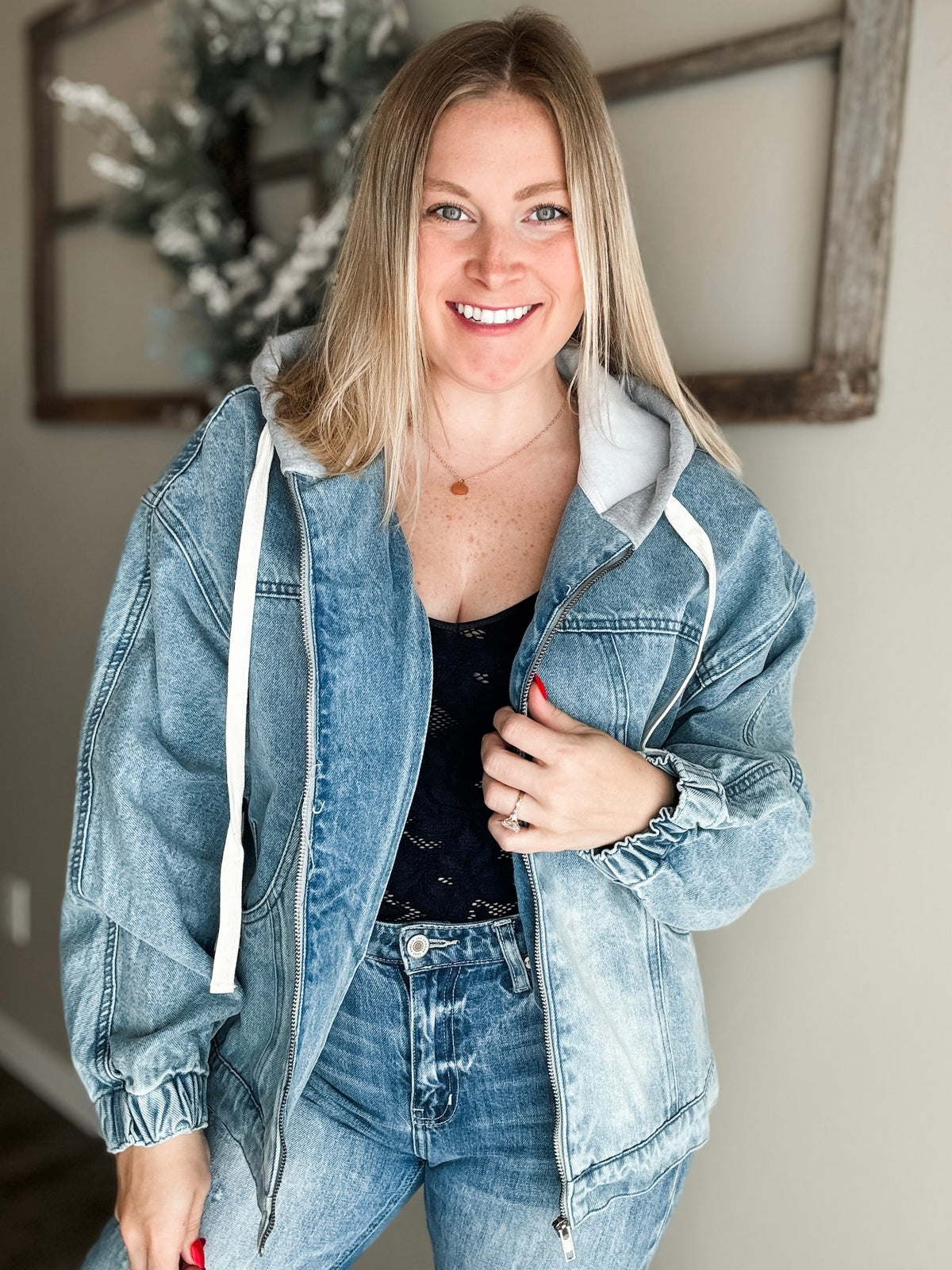 Lindie Mineral Wash Hoodie Jacket