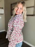 Fiora Floral Quilted Jacket - SIZE MEDIUM