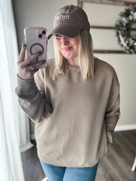 PREORDER Sway Textured Pullover Sweatshirt