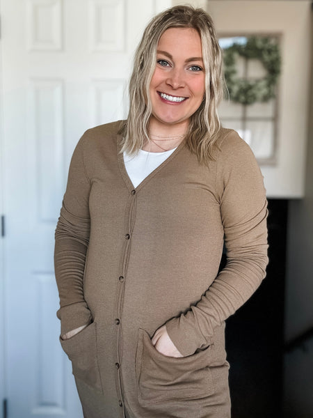 Leighton Duster Cardigan - Camel