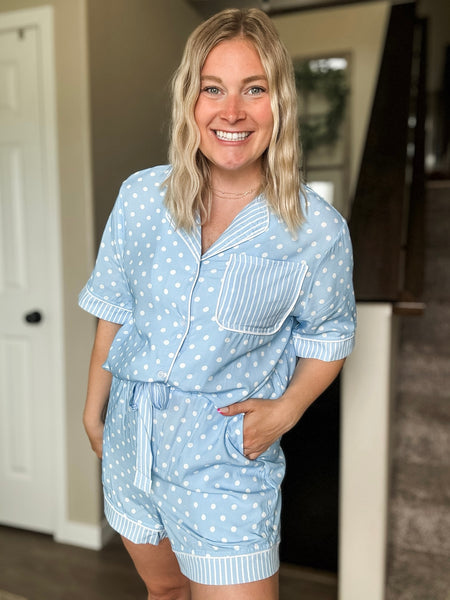 PREORDER Bedtime Beauty Polka Dot PJ Set