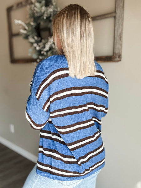 PREORDER Korie Stripe Knit Cardigan