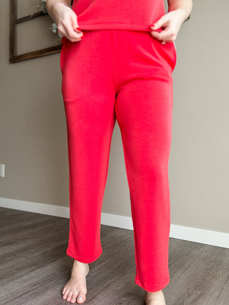 Laguna Cropped Pants - Brick