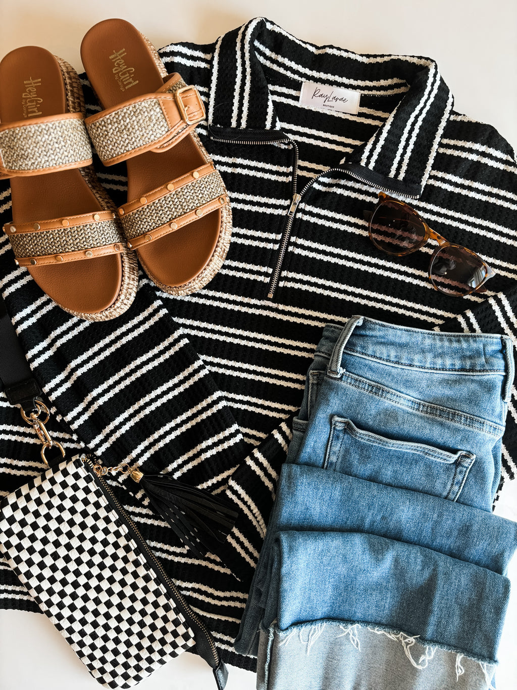 PREORDER Wynn Stripe Zip Pullover