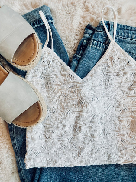 Louie Lace Bodysuit - White