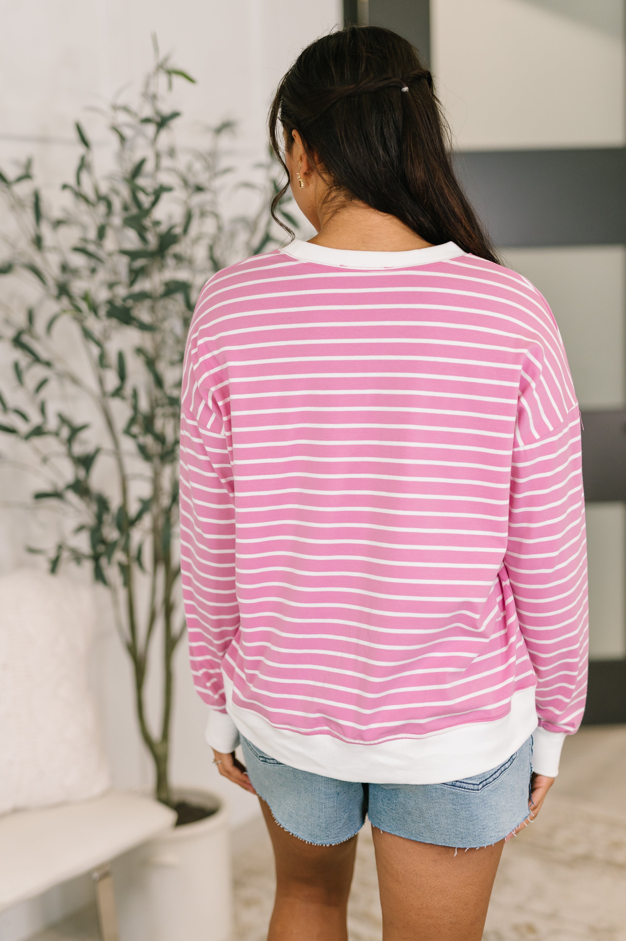 Almost Therapeutic Drop Shoulder Pullover in Candy Pink - SIZE LARGE