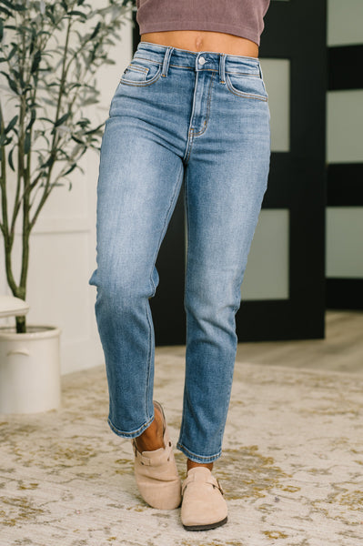 Amelia High Waist Ankle Straight - SIZE 20W