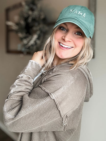 Quinley Waffle Knit Hoodie
