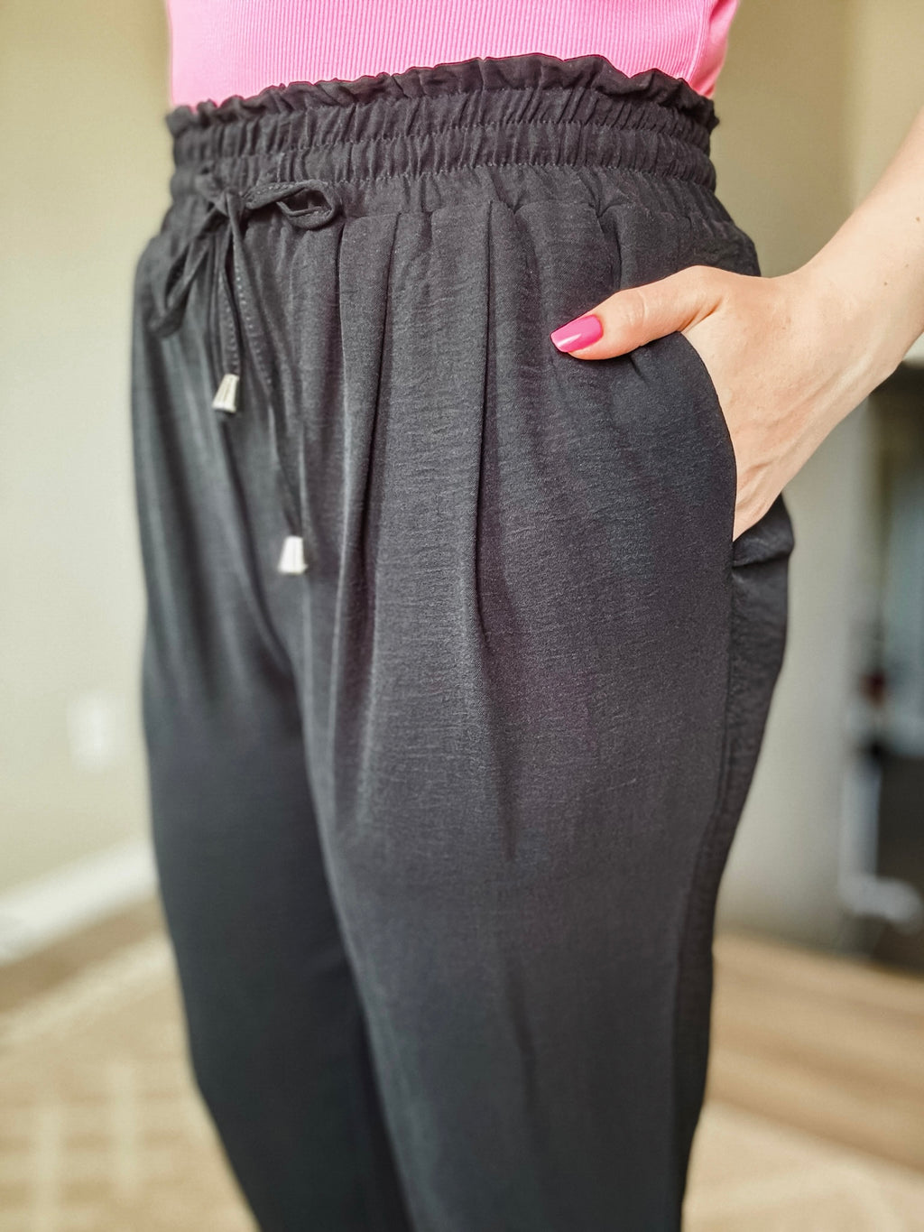 Work To Weekend Smocked Joggers - SIZE XL