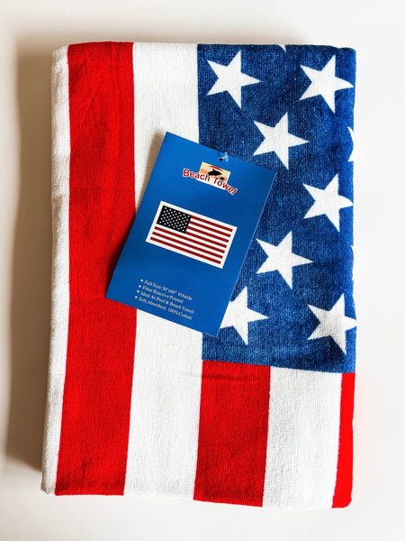 American Flag Beach Towel