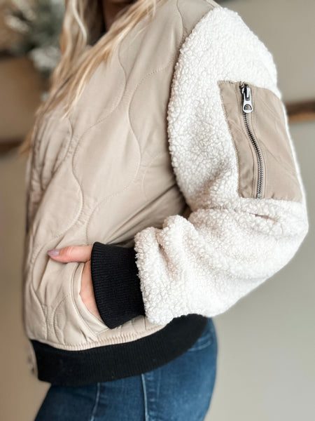 Aero Quilted Bomber Jacket